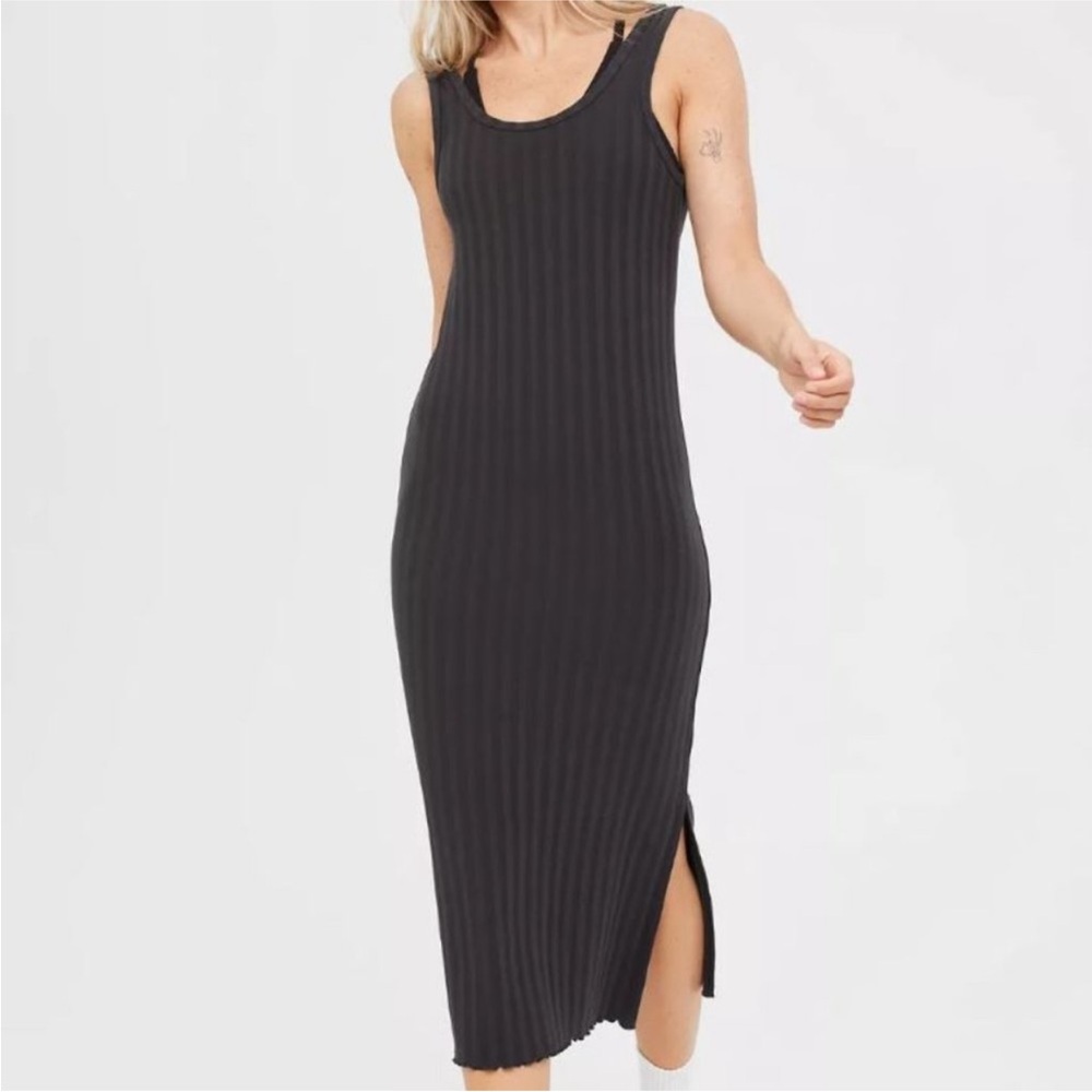 Offline by Aerie OG Groove Ribbed Midi Dress Size XS